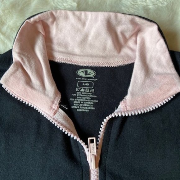 2/$40 Athletic Works Black Jacket & Yoga Pants Girls Size L - Picture 3 of 8